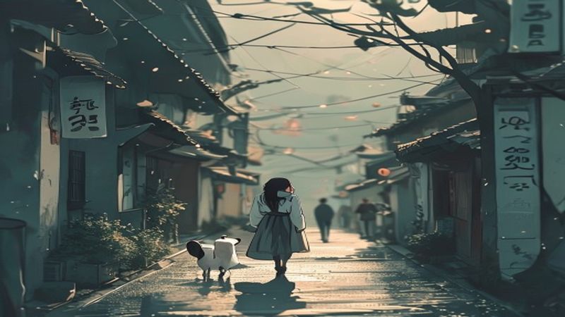 비 내리는 골목길의 우산 수리공 – 제382화